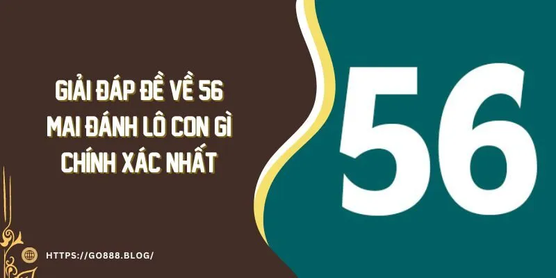 Giải Đáp Đề Về 56 Mai Đánh Lô Con Gì Là Chính Xác Nhất 