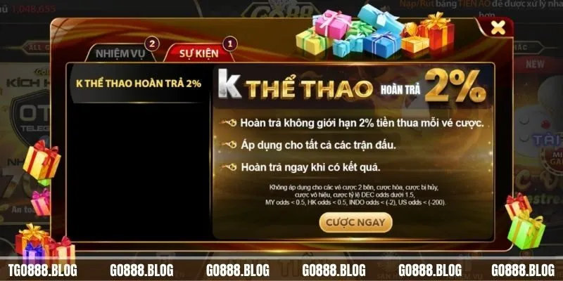 Tổng hợp khuyến mãi khủng tại Go88 Club